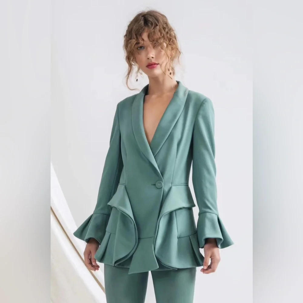 NWT C/MEO Collective Seafoam Blazer - Picture 1 of 4